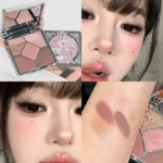 S01c8cb35a5ec4bfcbd63211ef51b7fe7H.webp 5 Colors Eyeshadow Palette Purple Glitter Pearlescent Matte Eye Shadow Shimmer Makeup Long Lasting Women Beauty Eye Cosmetics