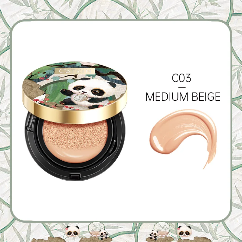 CATKIN Panda Land Full Coverage Cushion Fondation, Breathable Hydrating Nourishing Poreless Face Makeup Save for Sensitive Skin - Image 11
