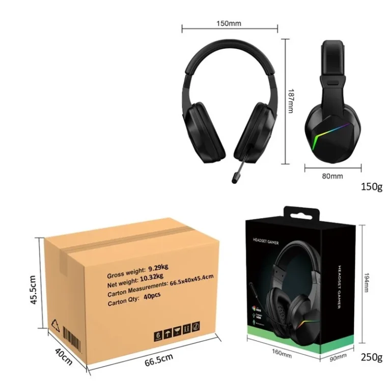 S0a03c7c50ed34fe387a33970490b90bfx.webp Wired Gaming Headset Microphone Boom Free Calling For Listening To Music And Playing Games Wired Earphone Headset
