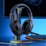 S0c743a5a8e014faebff283666dbf165e1.webp BT Wireless Gaming Headset - LED Light Low Latency Headphones with 40mm Drivers, Omnidirectional Mic, Adjustable Volume for Game