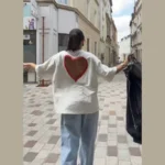 S0cd2f0c840ad4cd79e4026bfde495a3dn.webp Y2k Style White Oversized T Shirt Women Fashion Backless Heart Cutout Red Trim Half Sleeve Tops Summer Casual Streetwear Outfits