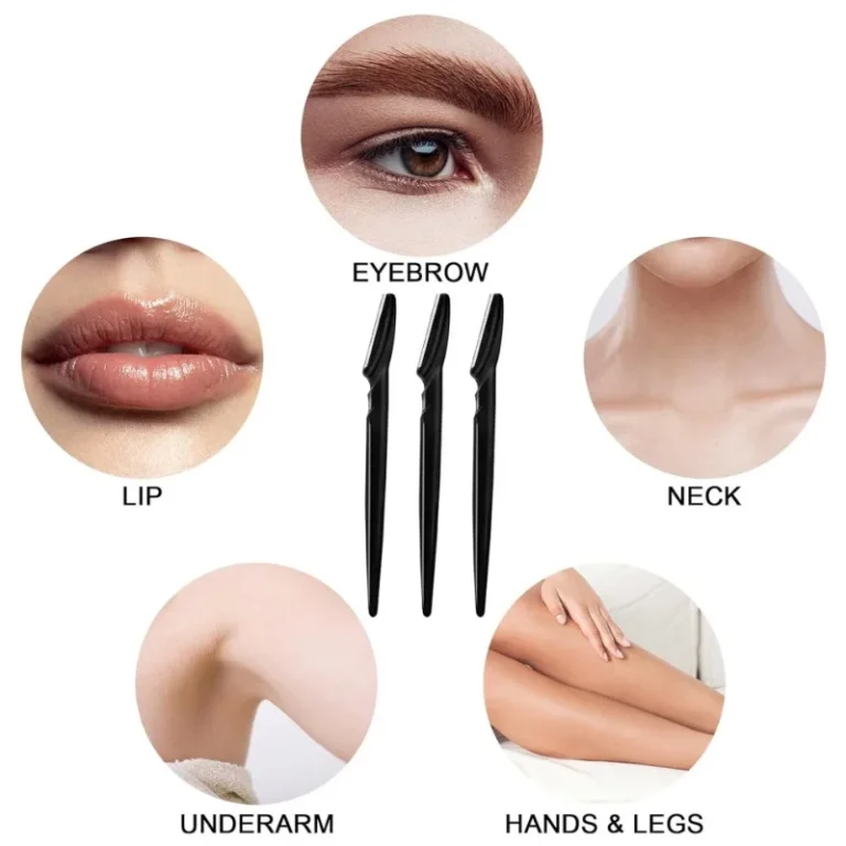 S0d05a6e33bca421dbc0a1a2beebd6cc5l.webp 3/30/40Pcs Body Hair Removal Shaver Blades Eyebrows Shaping Knife Eyebrow Trimmer Makeup Beauty Tools Safe Eye Brow Razor Face