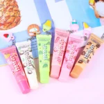 S103e173e4a6d404cbc691ebd1f0481ddY.webp 6 Colors Random Hair Moisturizing Fruit Scent Lip Gloss Long-Lasting Waterproof Liquid Lipstick Makeup Valentine's Day gift