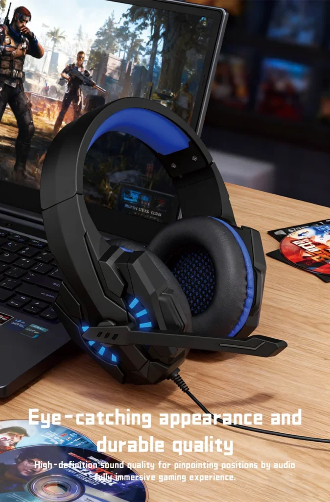 S1042ebed93754d9d9d50124b10959086c.webp A7 Headphones Wired Gaming Headset Earphones Music For computer With Mic Headset Stereo SVirtual Surround Bass LED Light Gamer