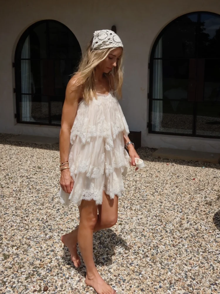 Trendy Cottagecore Strapless Dress A-line Retro Romantic Women Festival Casual-chic Summer Party Female Streetwear - Image 7