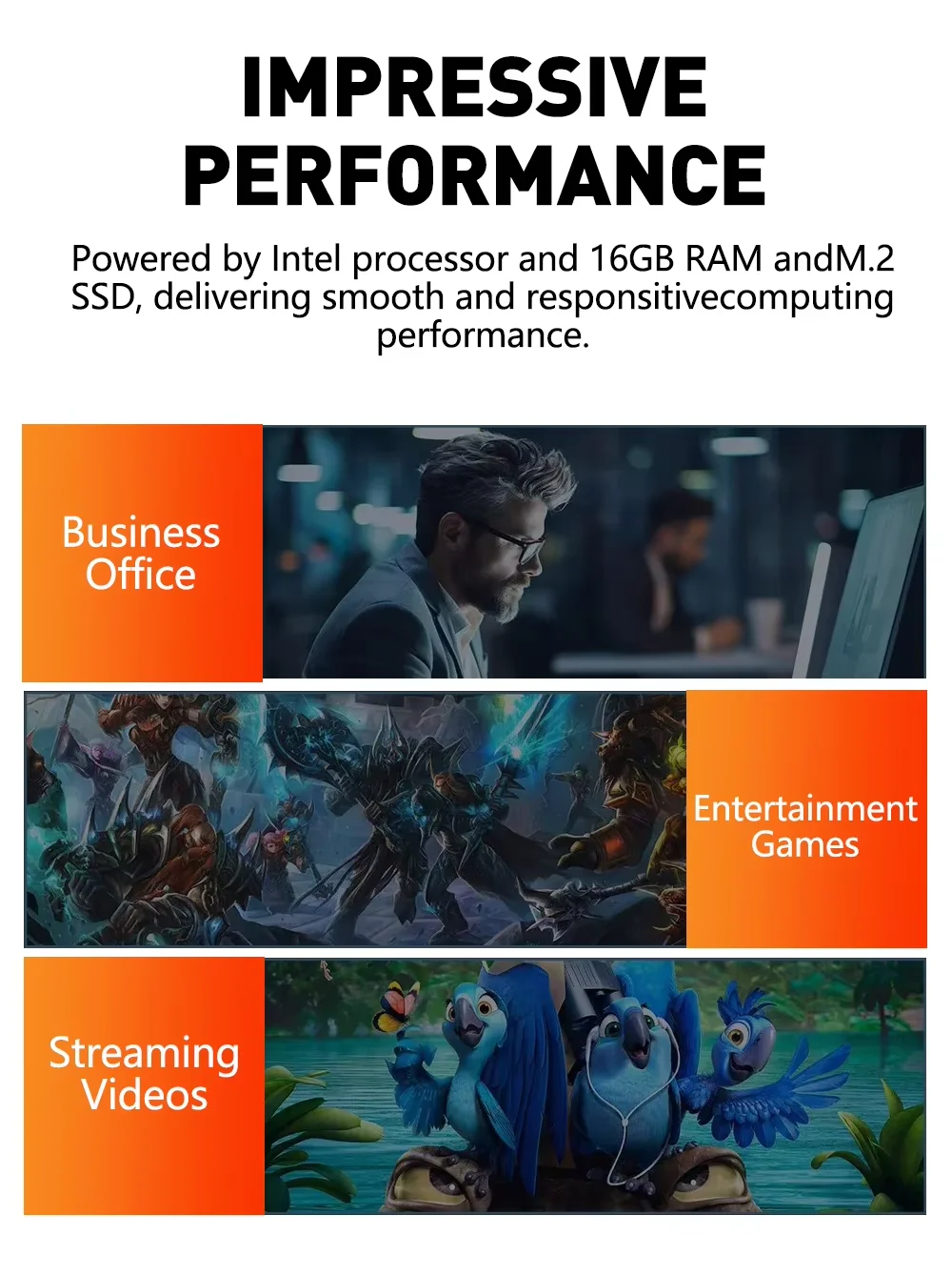 Brand New Mini PC Intel Core i9-8950HK 16GB RAM 1/2TB SSD Bluetooth 5.2 WiFi6 1000M Ethernet Windows 11 Gaming Office PC - Image 14