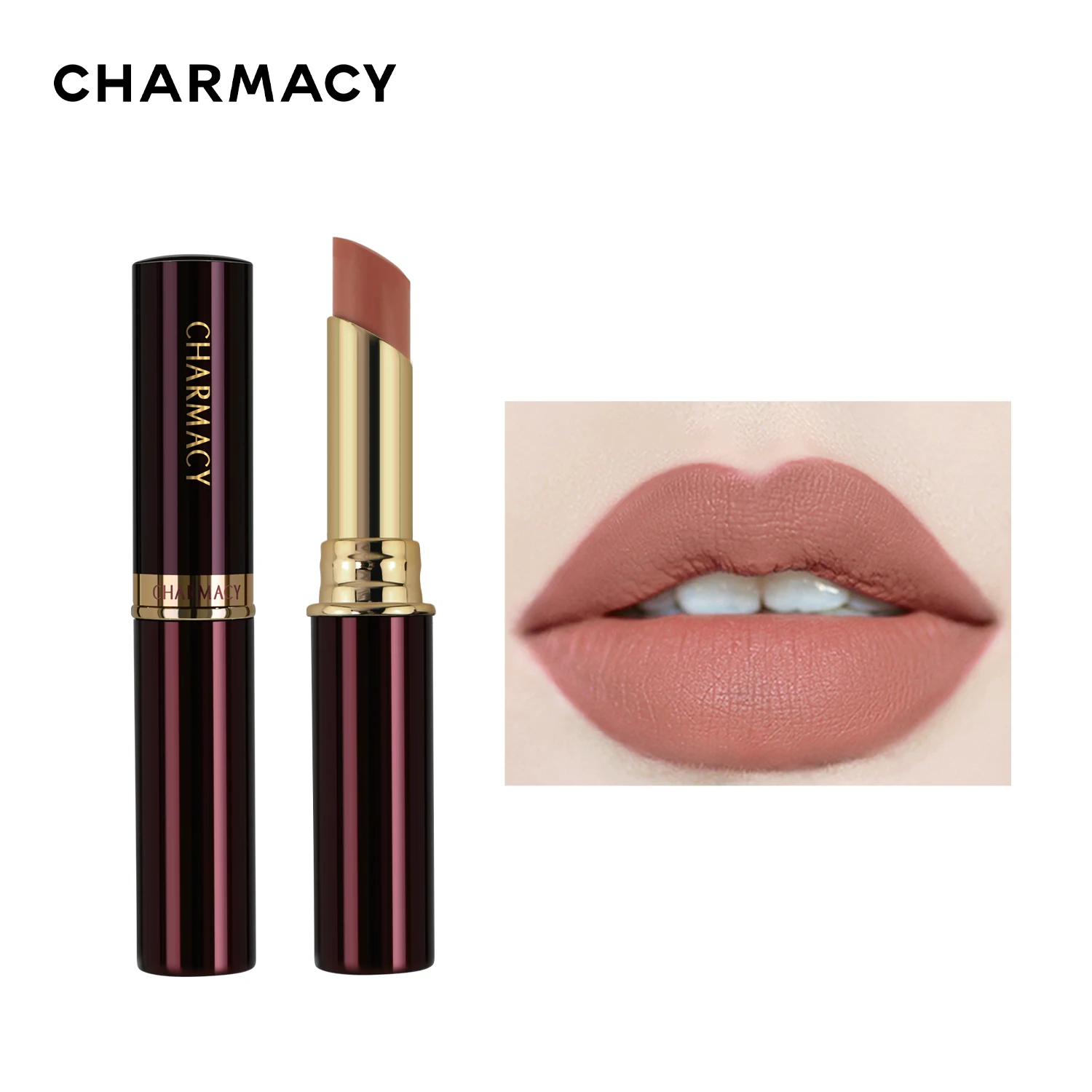 CHARMACY Long Lasting Waterproof Matte Nude Lipstick Luxury Korean Velvet Easy to Wear Lip Stick for Women Makeup Cosmetic - Image 4