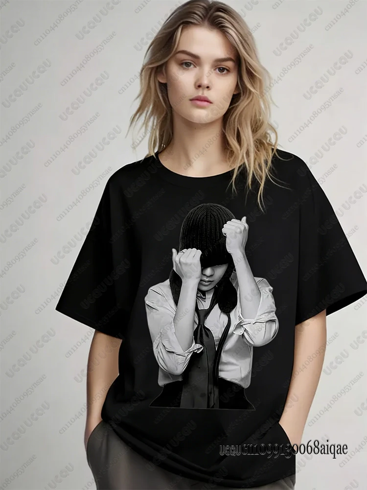 K-pop Famous Singer Polera Manga Corta Print T-shirts For Women 2026 World Tour Concert Fashion Harajuku Kawaii Y2K Clothing - Image 4