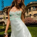 S177ca2a90e0a416e84c8afe18641d69ad.webp Beach Sequin Women's Dress Y2k Sexy Lace Spliced See Through Strap Mini Summer Dresses New Vacation Casual Party Robe 2026