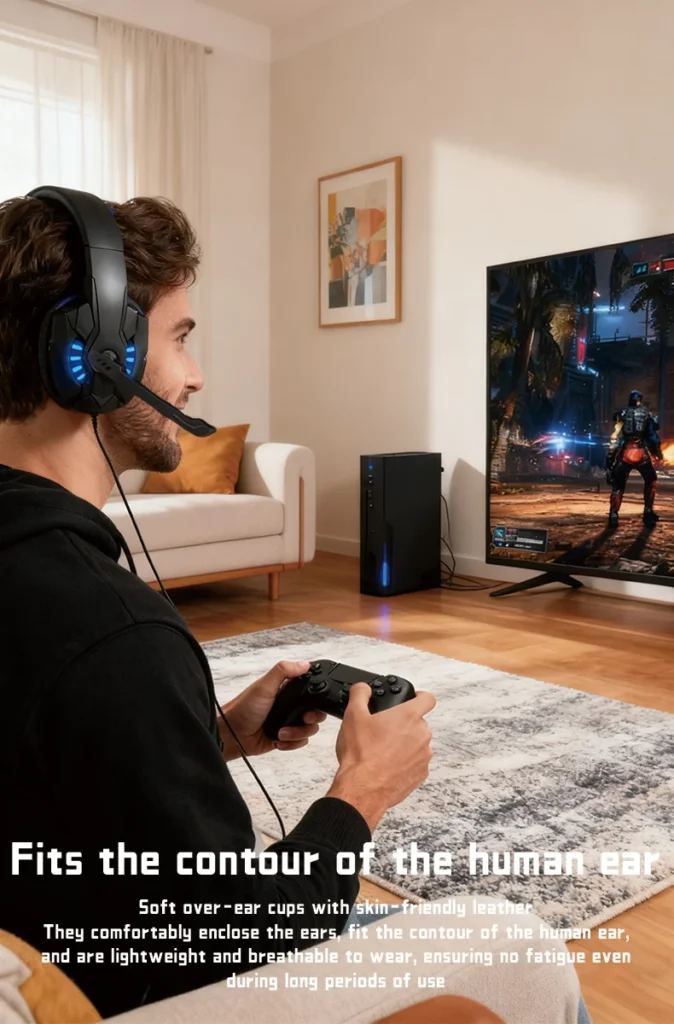 S1807b90fa9954ed8ba8ab1b34088bd5fj.webp A7 Headphones Wired Gaming Headset Earphones Music For computer With Mic Headset Stereo SVirtual Surround Bass LED Light Gamer