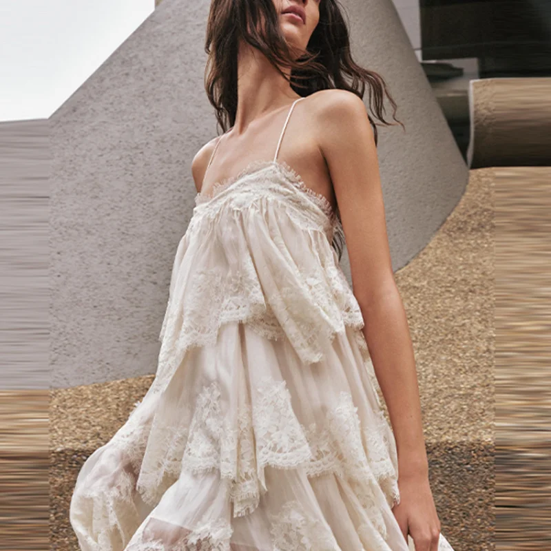 Trendy Cottagecore Strapless Dress A-line Retro Romantic Women Festival Casual-chic Summer Party Female Streetwear - Image 3