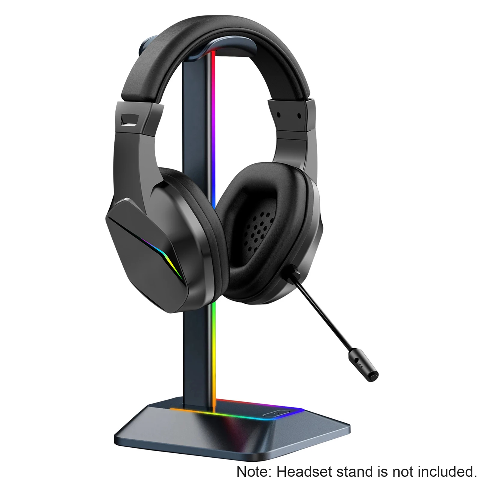 BT Wireless Gaming Headset - LED Light Low Latency Headphones with 40mm Drivers, Omnidirectional Mic, Adjustable Volume for Game - Image 2