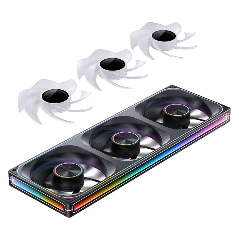 JONSBO ZA-140/420 Case Cooling Fan 140mm ARGB 3 Connected Bodies PWM Quiet Fan Replaceable Fan Blades - Image 12