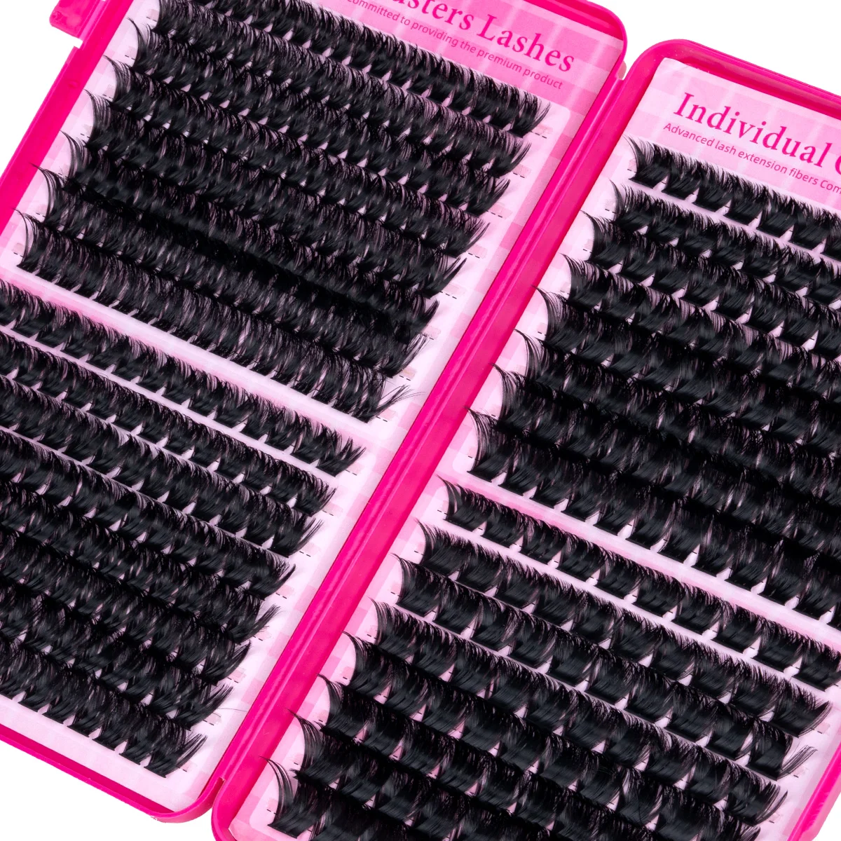 DIY Cluster Lash Large Capacity Mixed Lengths Curl Dense Eyelash Extension 3D Wispy Lash Suitable for Party and Stage Makeup - Image 3