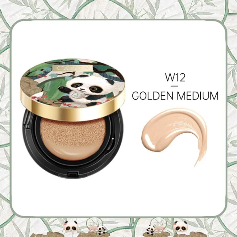 S221f33342de342939c25e6d5fd5d6498j.webp CATKIN Panda Land Full Coverage Cushion Fondation, Breathable Hydrating Nourishing Poreless Face Makeup Save for Sensitive Skin