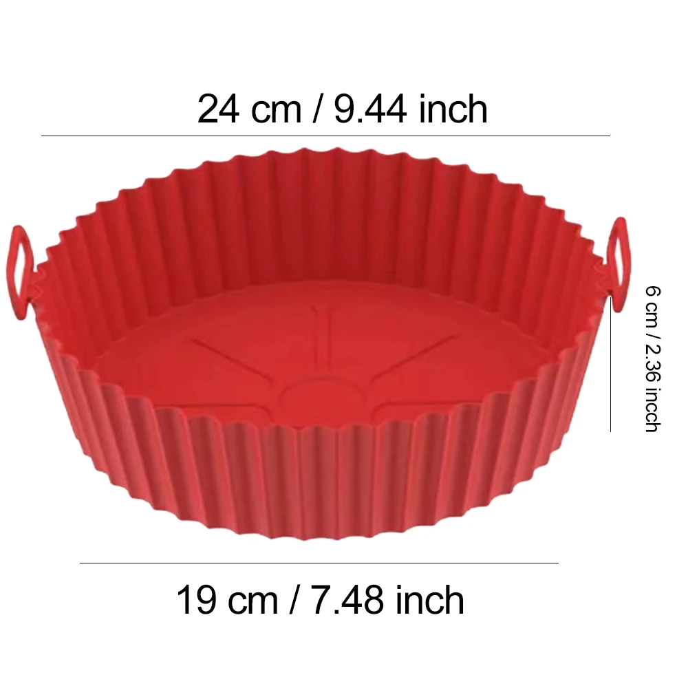 Silicone Air Fryer Liners Pot,Airfryer Basket Cooking Gadgets ,Reusable Baking Tray Non-stick Pizza Pan Oven Kitchen Accessories - Image 14