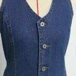 S2420e60343a048a98d4a1eb5fef0fe19i.webp Denim Dress Women Mid Length Dresses Vest Vestidos Y2k Streetwear Elegant Splice Party Night Work V Neck Sleeveless Tight Waist
