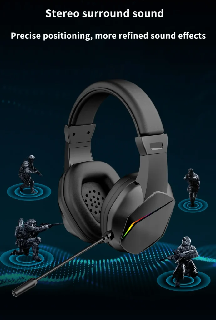 S256883161bc141b285f604c836548f806.webp Wired Gaming Headset Microphone Boom Free Calling For Listening To Music And Playing Games Wired Earphone Headset