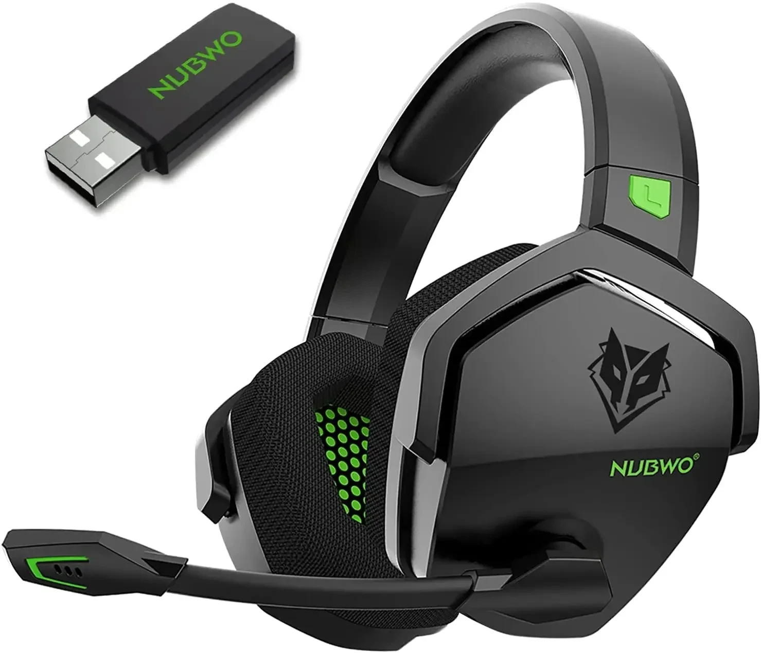 NUBWO G06 2.4G Dual Wireless Gaming Headset 5ms Low Latency 7.1 Surround ENC Mic For PC PS4 PS5 Gaming Bluetooth Headphones - Image 8