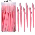 S2d8a7853bdbb4382a995492042f7d696d.webp 3/30/40Pcs Body Hair Removal Shaver Blades Eyebrows Shaping Knife Eyebrow Trimmer Makeup Beauty Tools Safe Eye Brow Razor Face