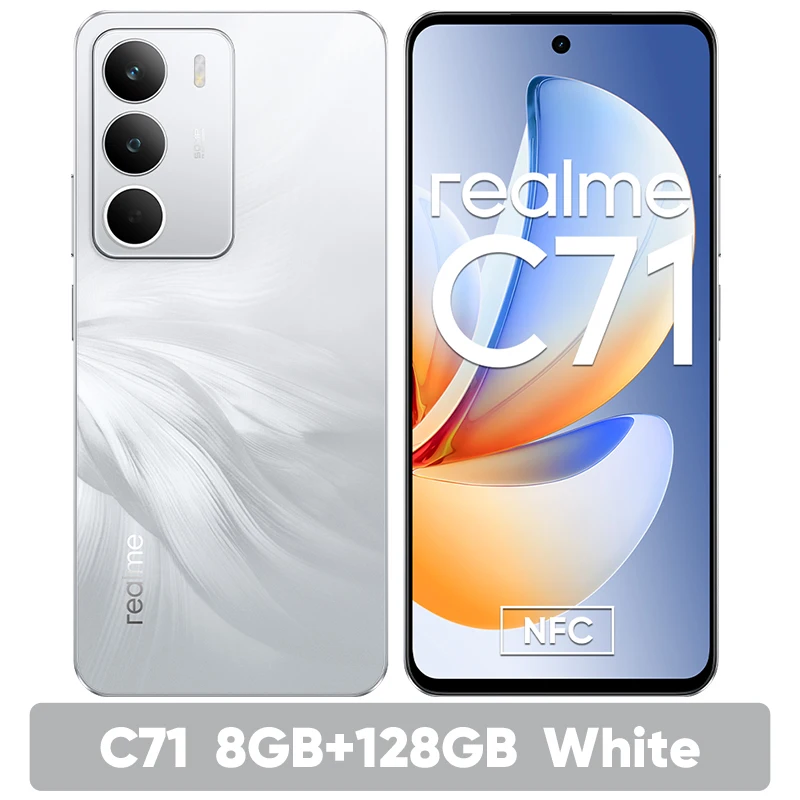 realme C71 Smartphone 6300mAh Battery 45W Charge 6.67" 120Hz Display 50MP Camera UNISOC T7250 Chipset NFC IP64 Russian Version - Image 10