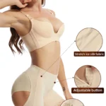 S357e4bc14bf0474abe2a1ac158d2f697T.webp Women Butt Lifter Panties Body Shaper Buttock Open Booty Shorts Underwear Tummy Control Hip Enhancer Shapewear Ass Push Up Panty