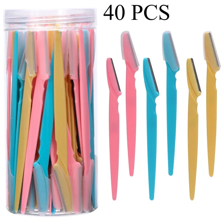 S35942fe2bf3c442fae7cabc27cb99a18V.webp 3/30/40Pcs Body Hair Removal Shaver Blades Eyebrows Shaping Knife Eyebrow Trimmer Makeup Beauty Tools Safe Eye Brow Razor Face