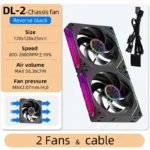 S3679c7dfd01248c1922366fb92945bc5H.webp Coolcirc DL-2 120mm ARGB Cooling Fan Modular Wireless Stackable Splicing 800-2000RPM PWM Silent for Gaming PC Case Water Cooler