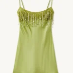S38d577a47c2a4bb68b1ba7e999f57ba48.webp Chic High End Sequin Tassel Satin Dress Women's Elegant Straps Low Neck Mini Vistidos 2026 Stylish Back Zipper Beach Party Gown