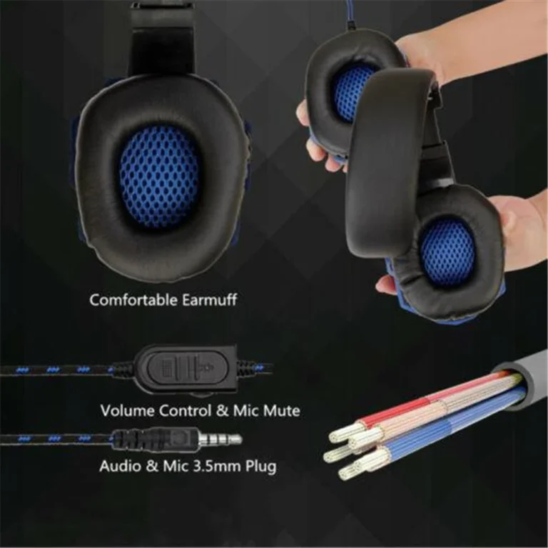 S42efcc2bd41b4318a2cc171e82782a80E.webp Wired Gaming Headsets With 120° Adjustable Noise Cancelling Microphone PC Gamer Headphones For PS4/PS5/Xbox Smartphone Laptop