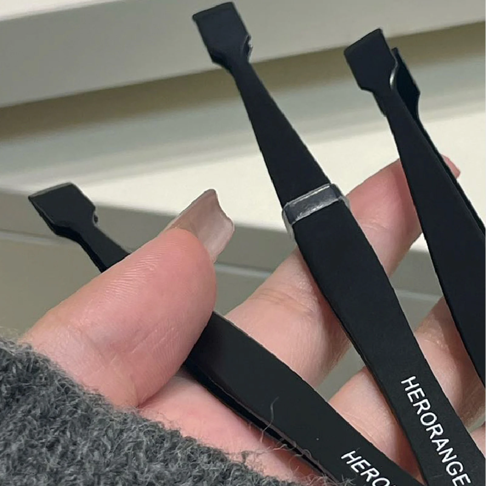 Stainless Steel Lower False Eyelashes Tweezer Lashes Extension Hair Removal Tweezers DIY Eyelashes Applicator Makeup Tools - Image 5