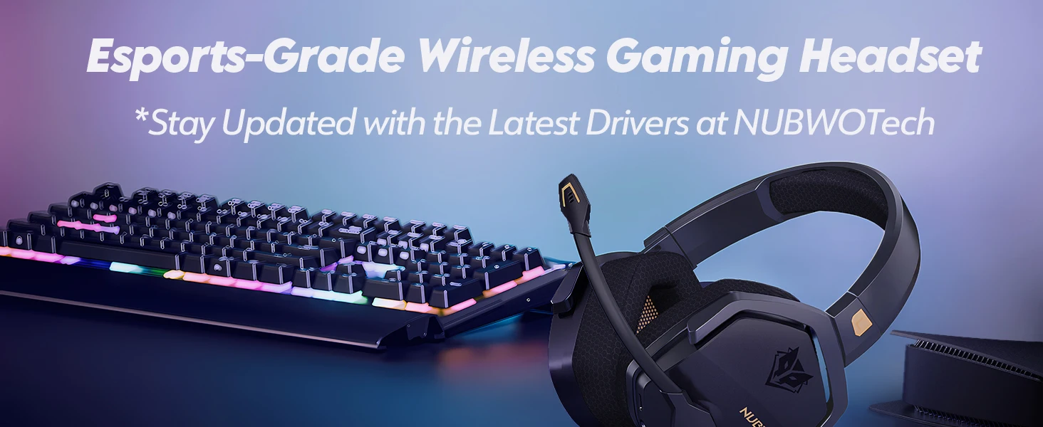 NUBWO G06 Dual Wireless Gaming Headphones 2.4GHz Bluetooth 5.3 Headsets Gamer with Microphone for PS5, PS4, PC, Mobile, Switch - Image 20