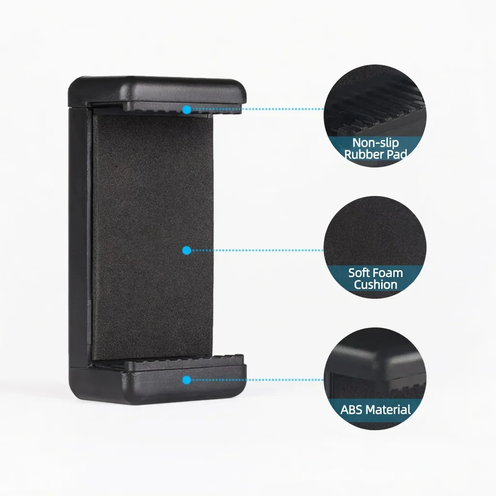 Tripod Mount 1/4'' Screw Holder Clip Adapter for Smartphone Video Recording Vlog Photography Stand Accessories - Image 3