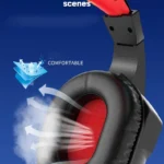 S4953c2dda9f6458eb4126afd6692fcacD.webp A66,Wired headphones, gaming headphones, computer headphones, music, video, movies, online courses, and conference headsets