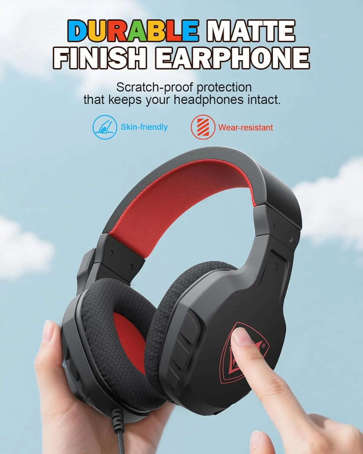 NUBWO U3 Gaming Headset with Mic Safe Volume Limited Kids Headphones for Switch 3.5mm Jack for NS,PS4,PS5,Xbox,Tablet,iPad - Image 2