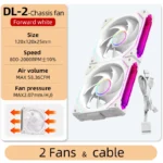 S4d4b6d816ebb4676b071b37437b53b6fq.webp Coolcirc DL-2 120mm ARGB Cooling Fan Modular Wireless Stackable Splicing 800-2000RPM PWM Silent for Gaming PC Case Water Cooler
