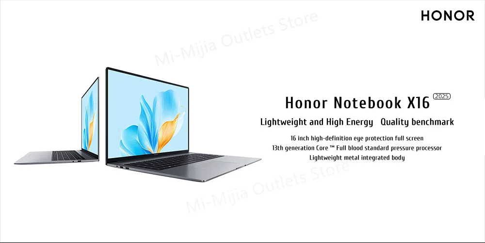 New Honor Laptop X16 2025 13th Intel Core I5-13420H 16G 512G/1TB SSD 16-inch 60Hz IPS Screen Ultra-thin Laptop - Image 10