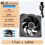 S57b9b65f2a8a4382b51cd9639cd050a7s.webp Coolcirc DL-2 120mm ARGB Cooling Fan Modular Wireless Stackable Splicing 800-2000RPM PWM Silent for Gaming PC Case Water Cooler