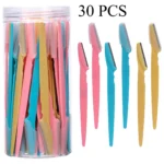 S590888140d8a455d802ef5e53dbe01f5O.webp 3/30/40Pcs Body Hair Removal Shaver Blades Eyebrows Shaping Knife Eyebrow Trimmer Makeup Beauty Tools Safe Eye Brow Razor Face