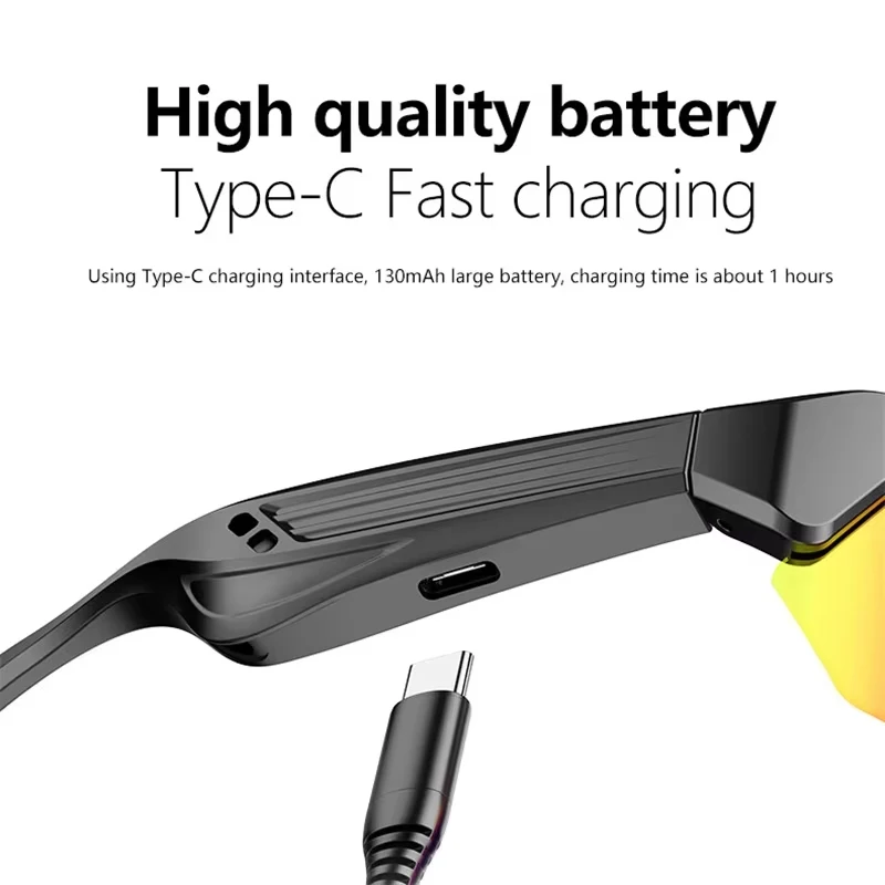 Cycling Running Bluetooth Smart Glasses Technology Audio Call Remote Headset Sunglasses Sports Driving Music Earbuds Headphones - Image 4
