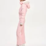 S5b9a45b3158749529b5b61382c19052dn.webp Women Fur Collar Hooded Skiwear Fashion Solid Thicken Zipper High Waist Slim Outdoor Overalls Jumpsuit Lady Winter Outwear