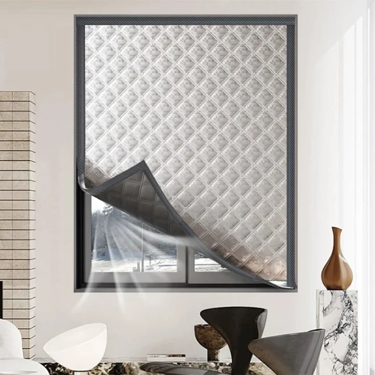 Cortina térmica cortavientos para dormitorio de invierno, resistente al viento, artefacto térmico, película aislante para almacenamiento de calor, sellado contra el frío, ventanas impermeables