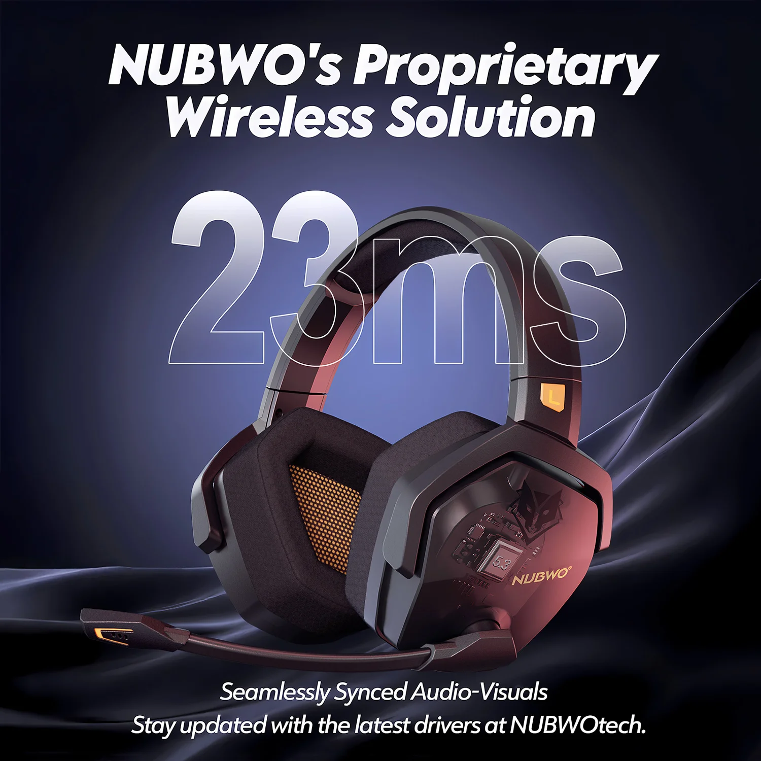 NUBWO G06 Dual Wireless Gaming Headphones 2.4GHz Bluetooth 5.3 Headsets Gamer with Microphone for PS5, PS4, PC, Mobile, Switch - Image 2