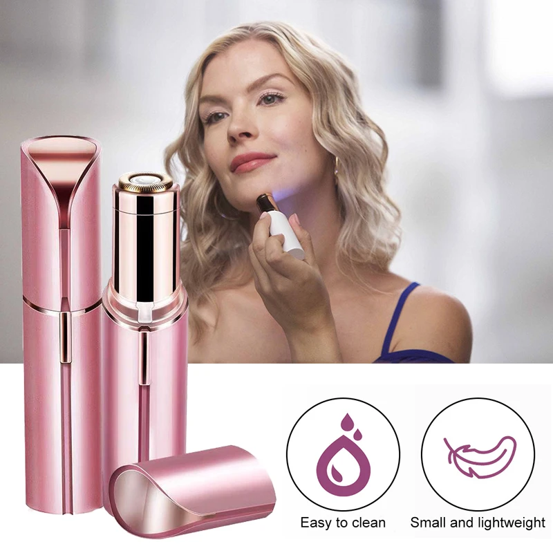 Nouvel épilateur électrique pour le visage, les sourcils et les lèvres. Épilation indolore pour le visage, les zones sensibles et le maillot. Rasoir et tondeuse.
