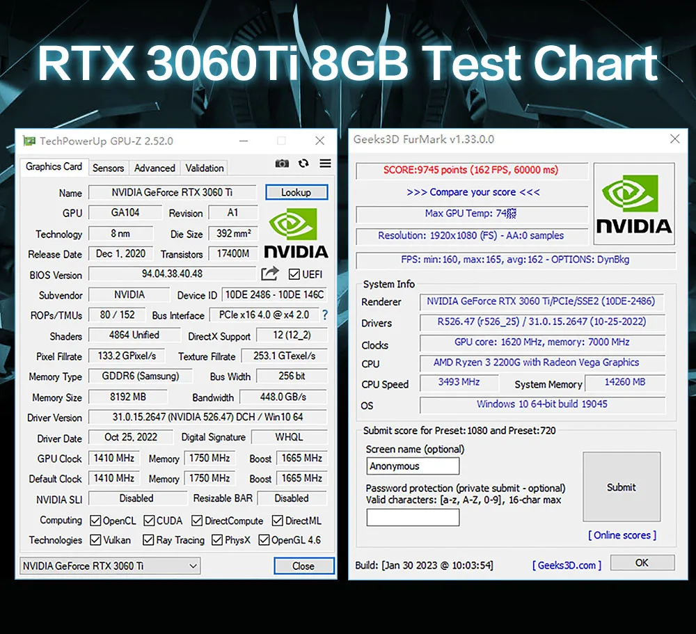 MLLSE RTX 3060Ti 8GB Graphics Card GDDR6 256Bit PCI Express 4.0 ×16 8Pin NVIDIA GPU Rtx 3060Ti Gaming Video Card Placa De Video - Image 15