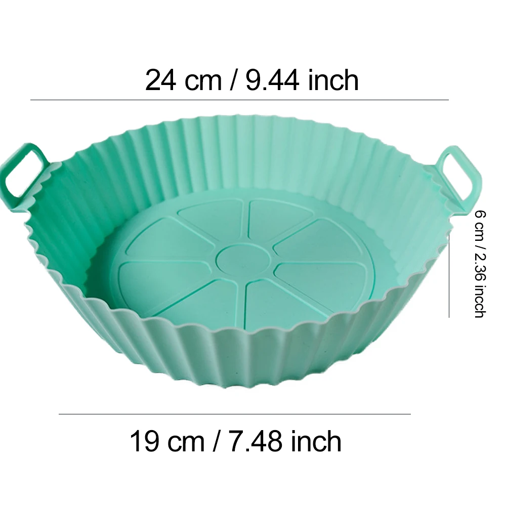 Silicone Air Fryer Liners Pot,Airfryer Basket Cooking Gadgets ,Reusable Baking Tray Non-stick Pizza Pan Oven Kitchen Accessories - Image 18
