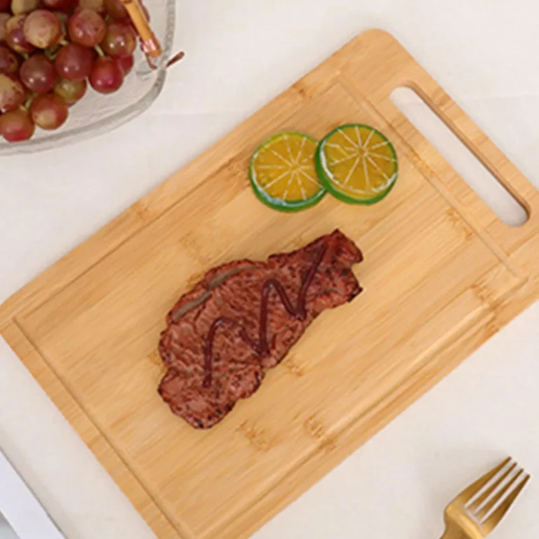 S704d9c1b4ea649f1822e1c8b52298b631.webp Wooden Cutting Board Bamboo Food Cutting Table Kitchen Serving Board Thickened Chopping Panel for Meat Fruit Vegetables Bread