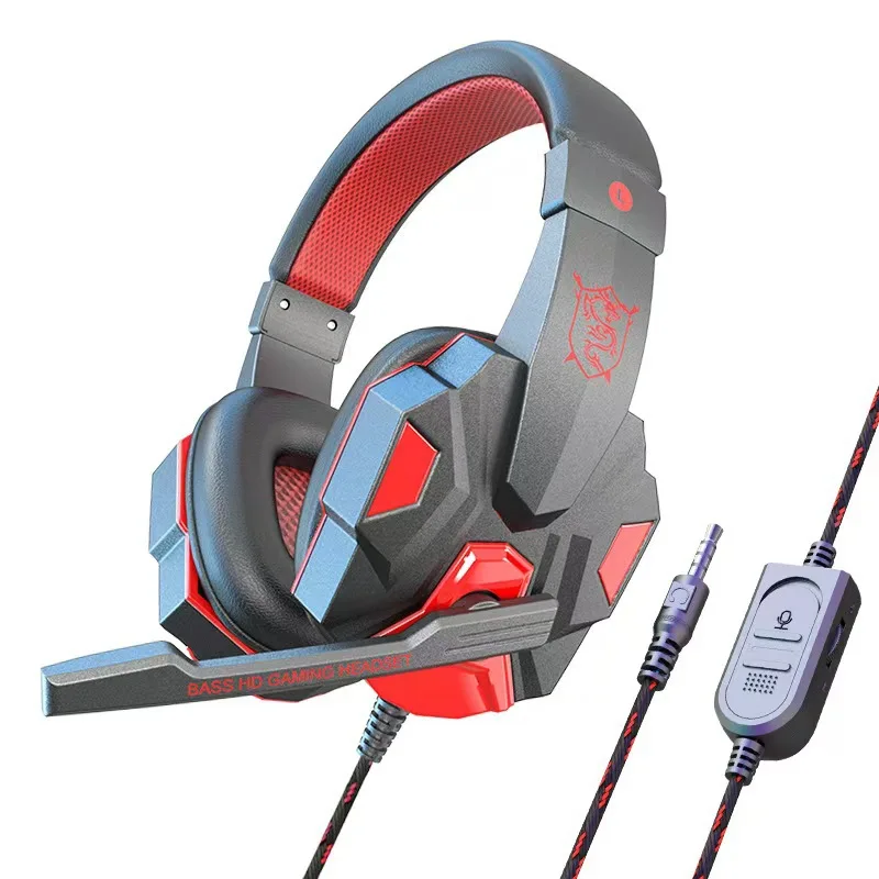 HOMEFISH SY830MV RGB Gaming Headset with Microphone Over-Ear Wired Headphones Drivers Lightweight for PC PS5 Xbox Switch - Image 7