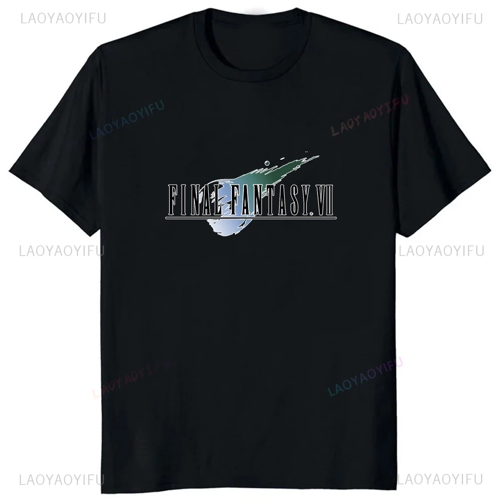Japan Game Final Fantasy Creative Printed Cloud Strife Tshirt VII Remake Harajuku Anime Man T-shirt Causal Hipster Comfort Tees - Image 3