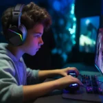 S71f75ed426f14054a4a5be0f1eb09a25e.webp BT Wireless Gaming Headset - LED Light Low Latency Headphones with 40mm Drivers, Omnidirectional Mic, Adjustable Volume for Game